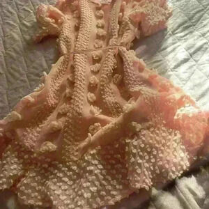 Macaron gorgeous Pom Pom  dress